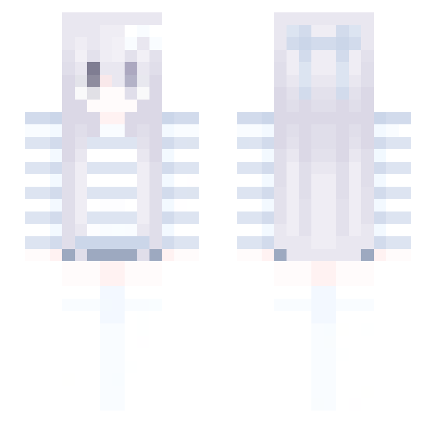 qvvz_ Minecraft skin, front and back view