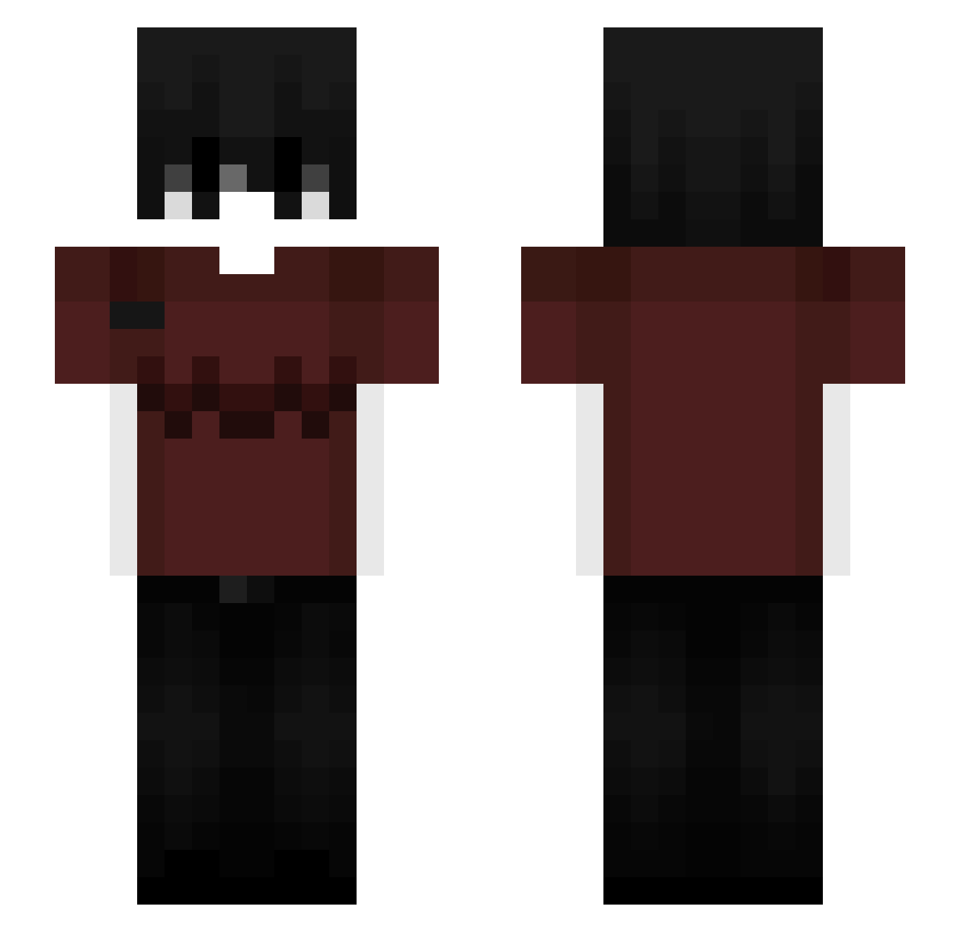 Ukha_ Minecraft skin, front and back view