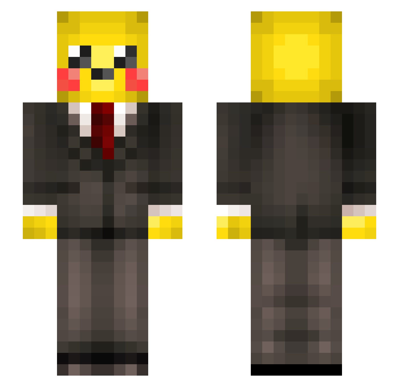 Rayto_o Minecraft skin, front and back view