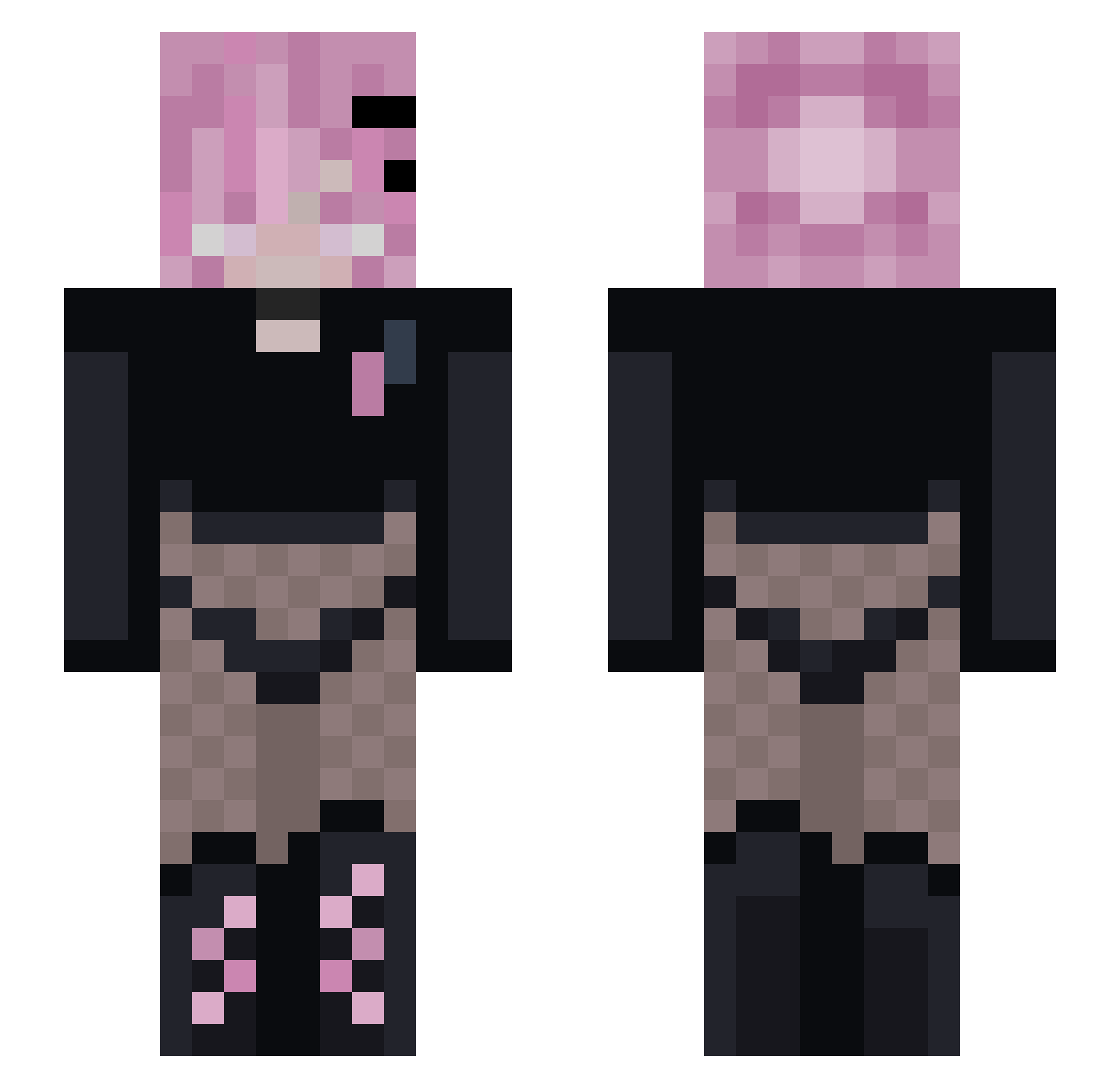 Ducky_boi12 Minecraft skin, front and back view