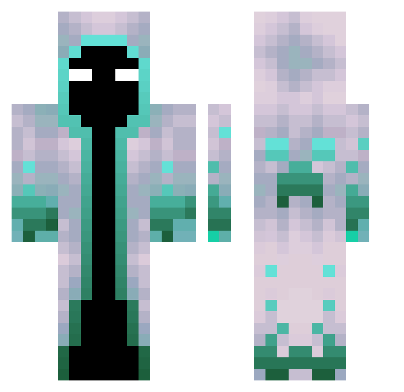 ANGELO_RUBIK Minecraft skin, front and back view