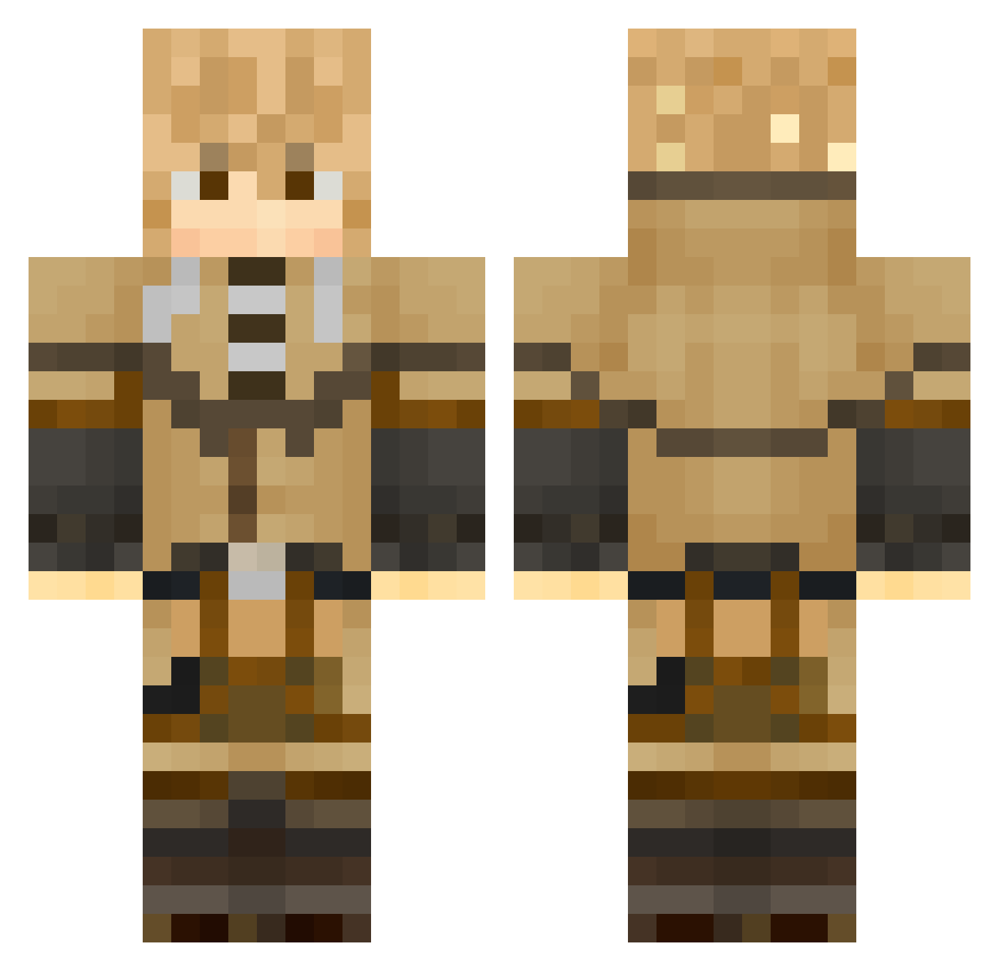 TOM_6312 Minecraft skin, front and back view