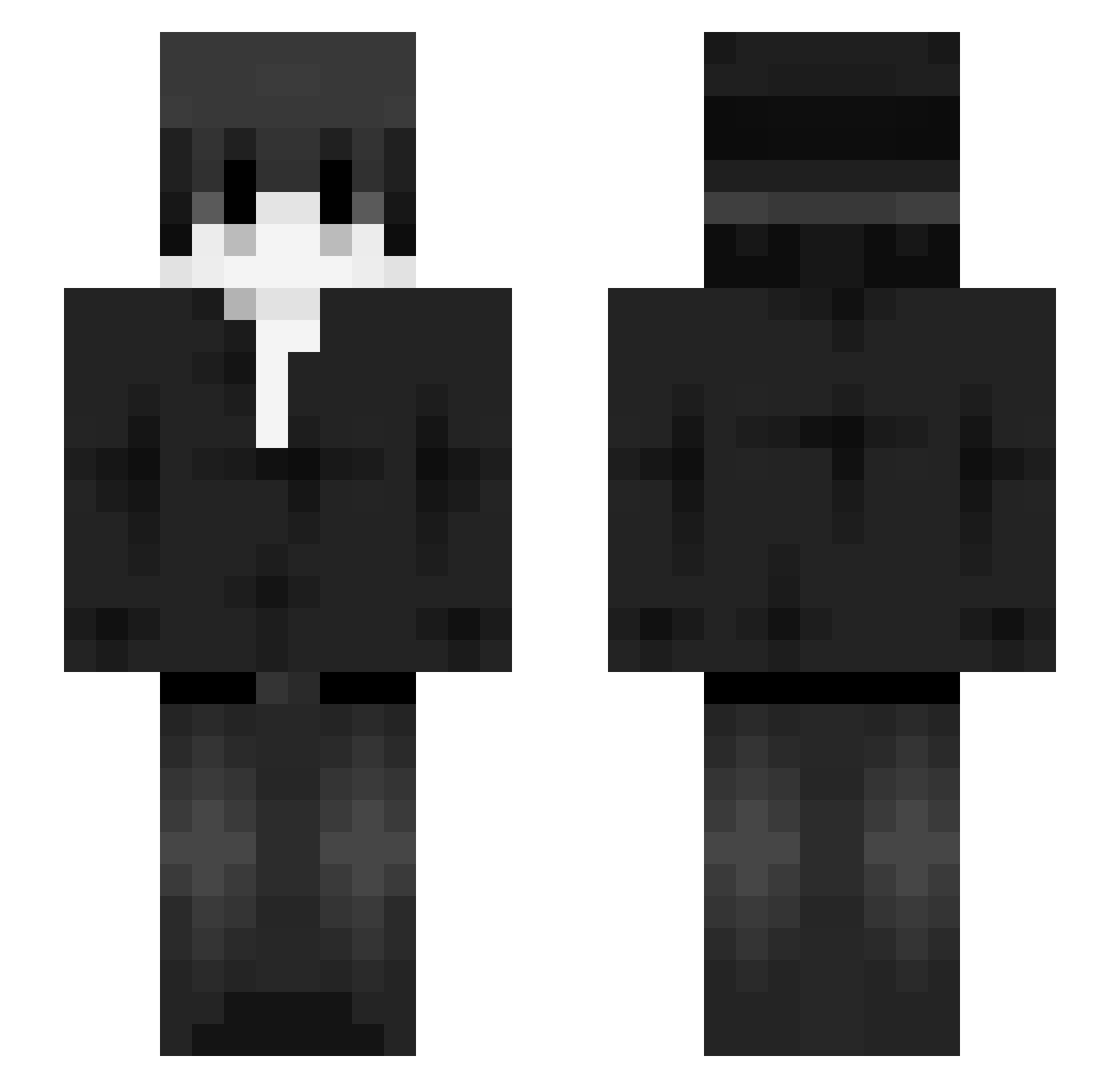 XXGG_2zb3 Minecraft skin, front and back view