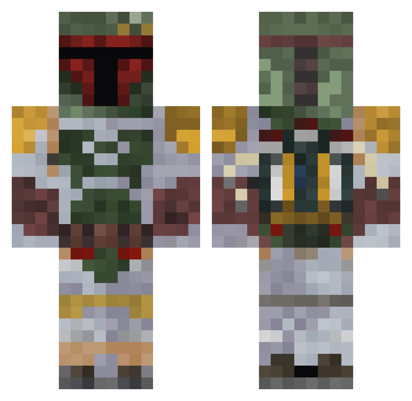 oolongmilkt Minecraft skin, front and back view