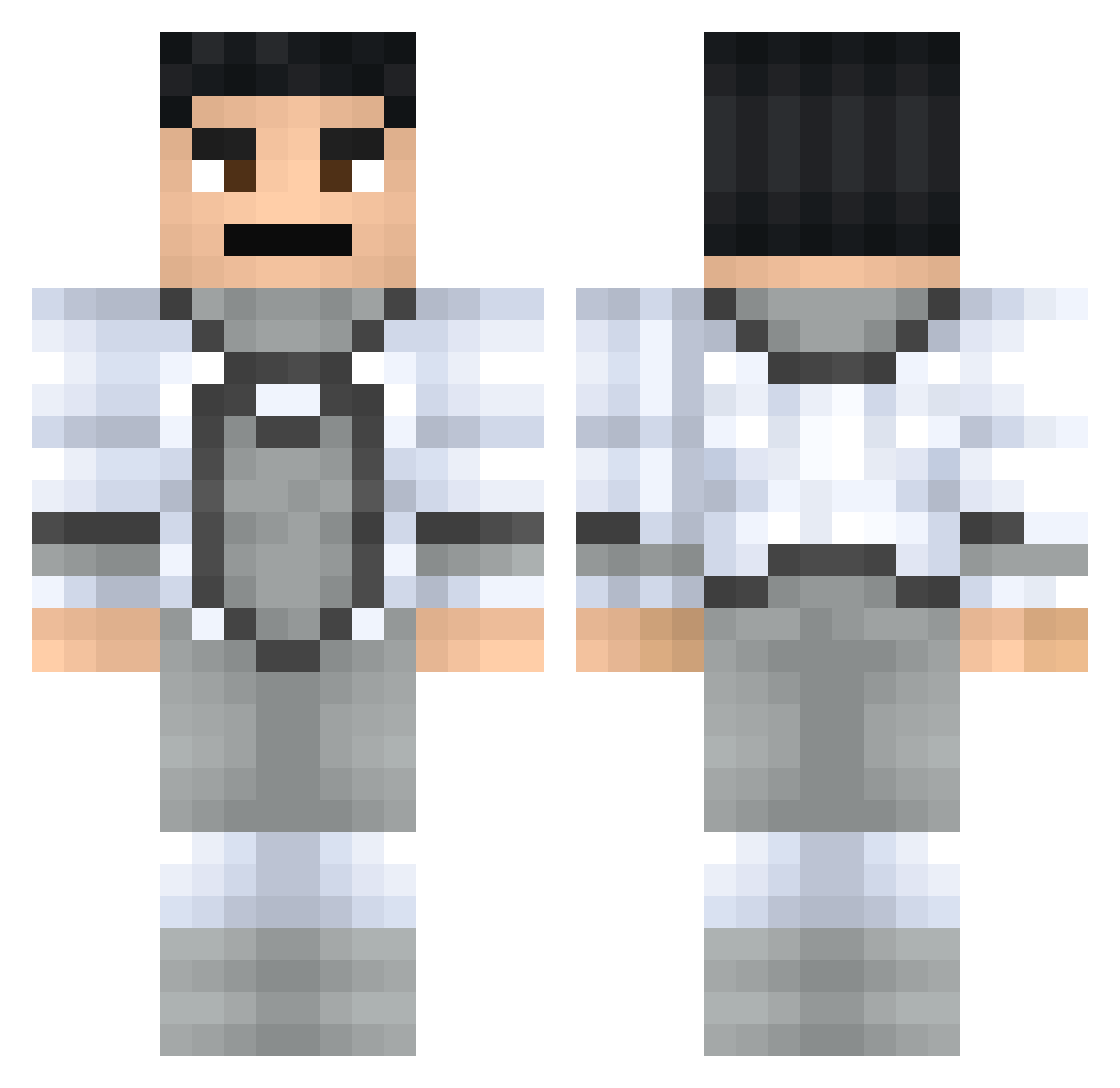 Scout968 Minecraft skin, front and back view