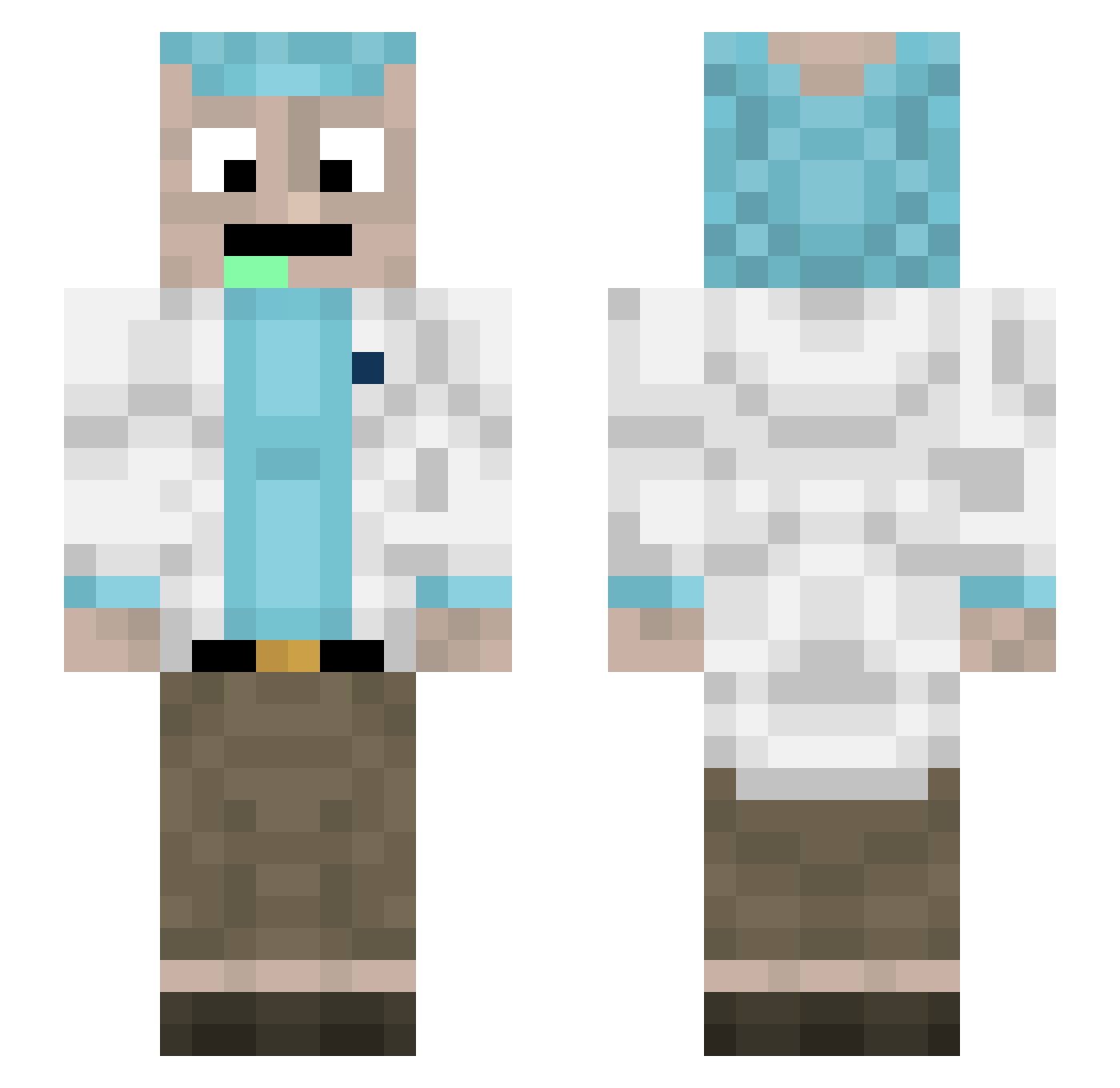 _MANO_ Minecraft skin, front and back view