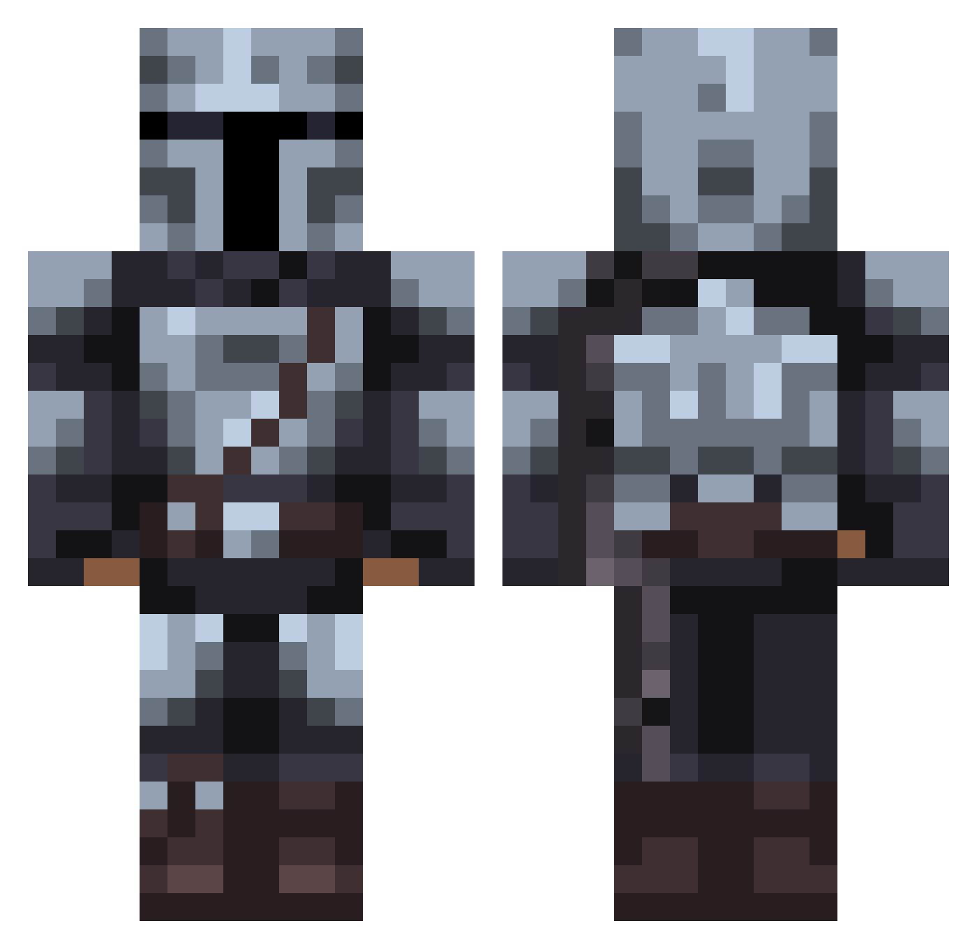 UnUsable4Evar Minecraft skin, front and back view