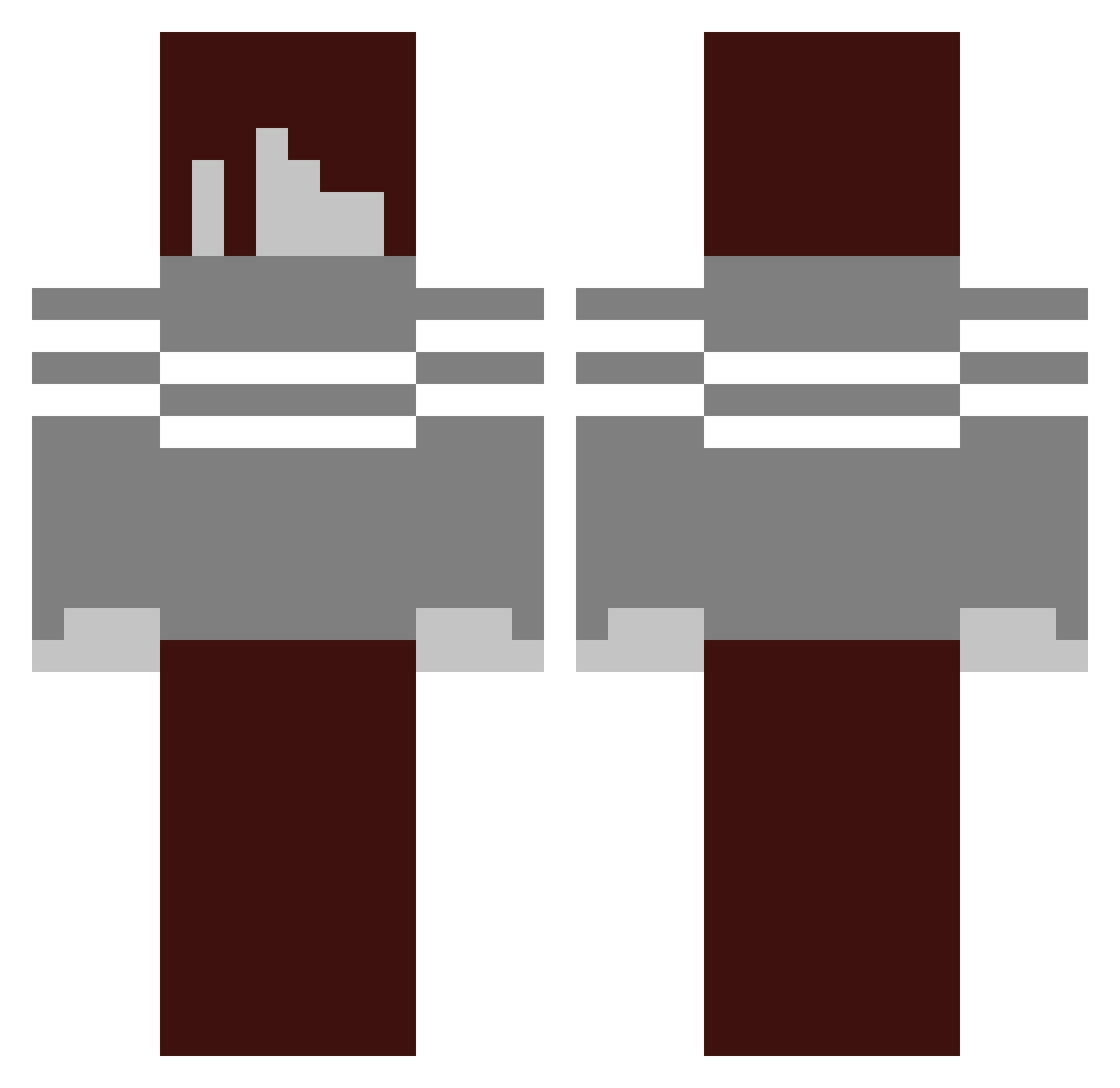 Gulburgum Minecraft skin, front and back view