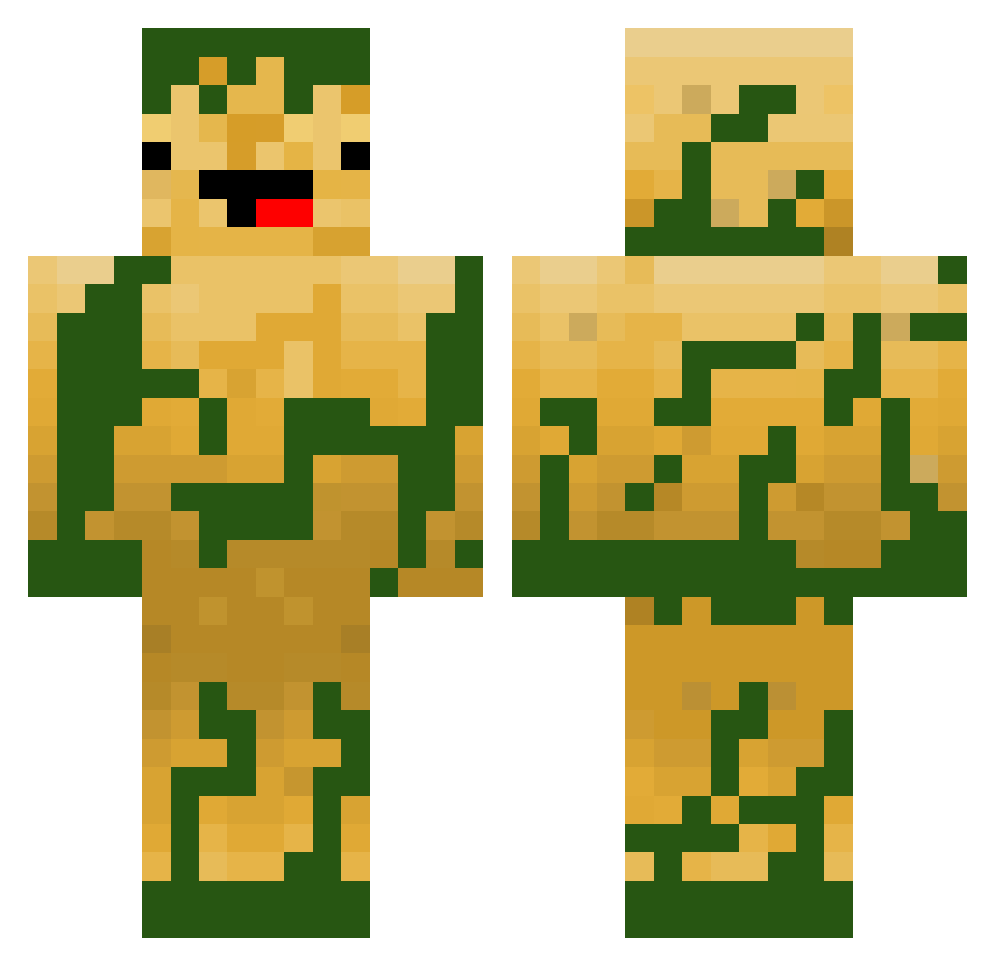 Potatoinc_ Minecraft skin, front and back view