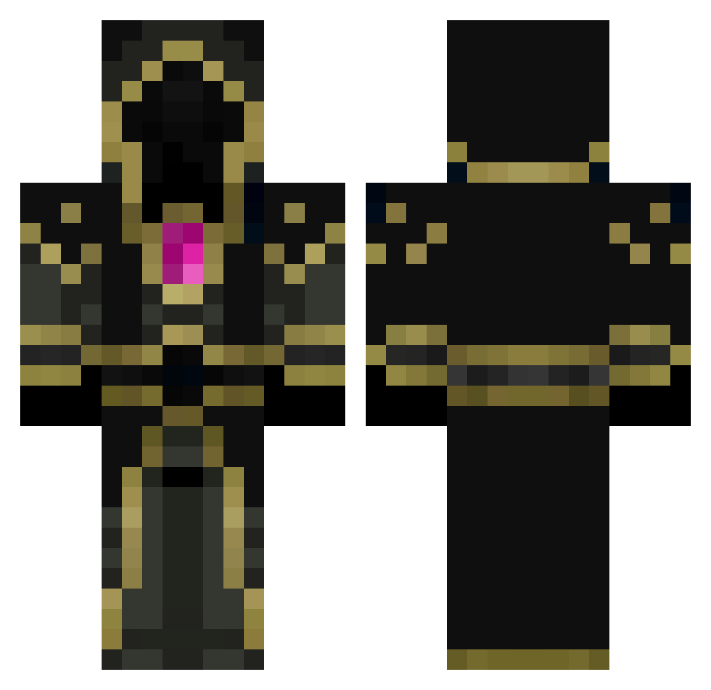 20lex02 Minecraft skin, front and back view