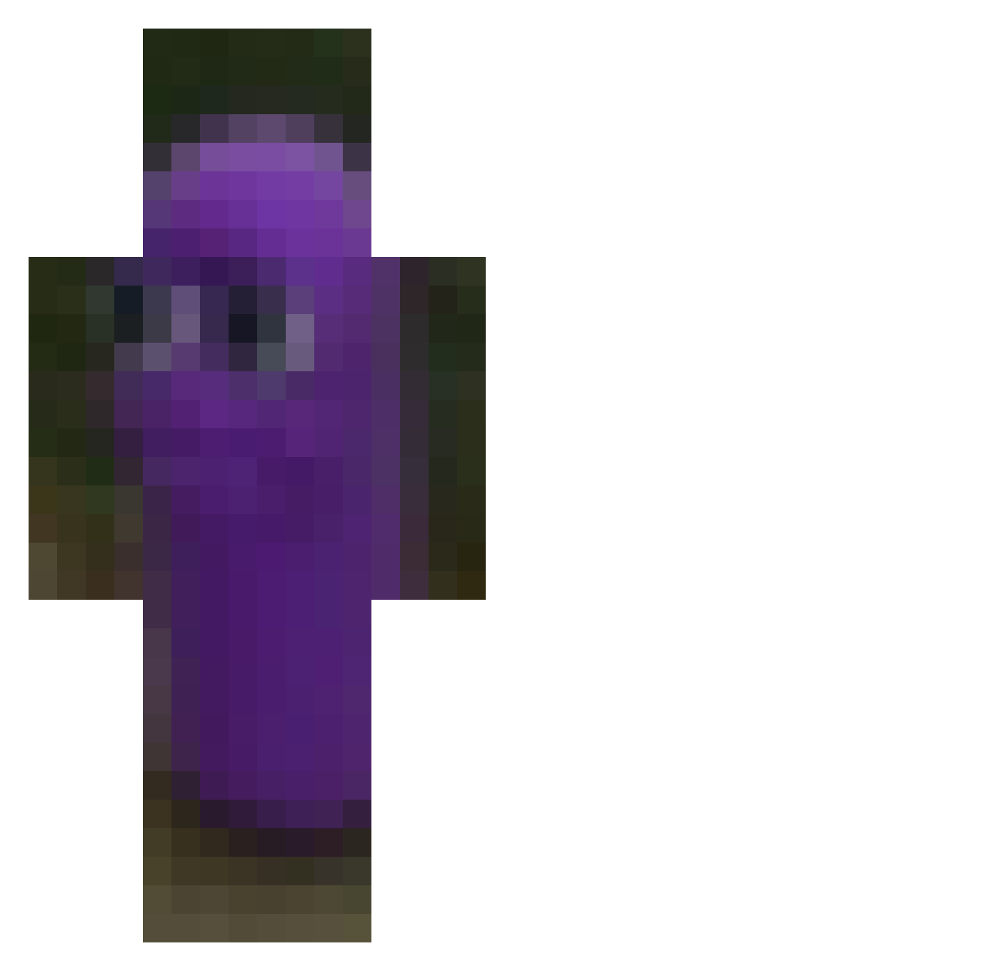 Beanos4President Minecraft skin, front and back view