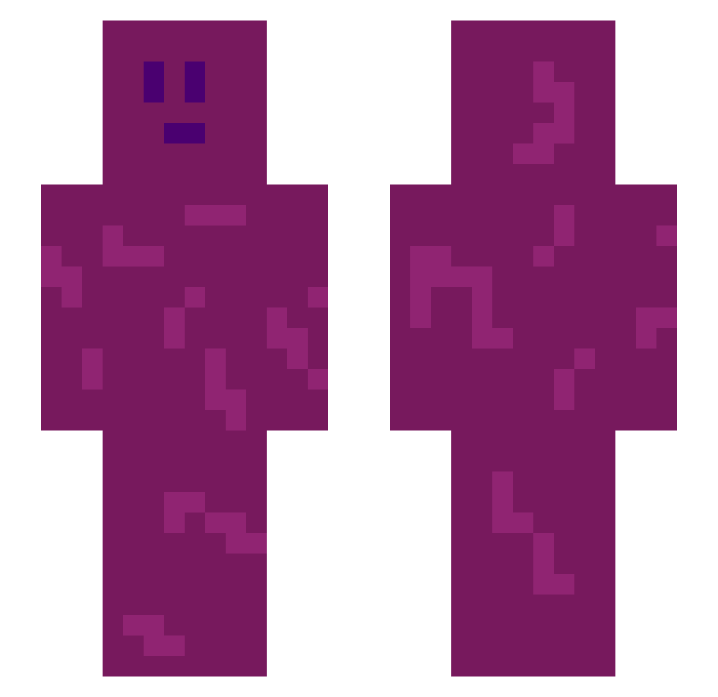 xdliuxas Minecraft skin, front and back view