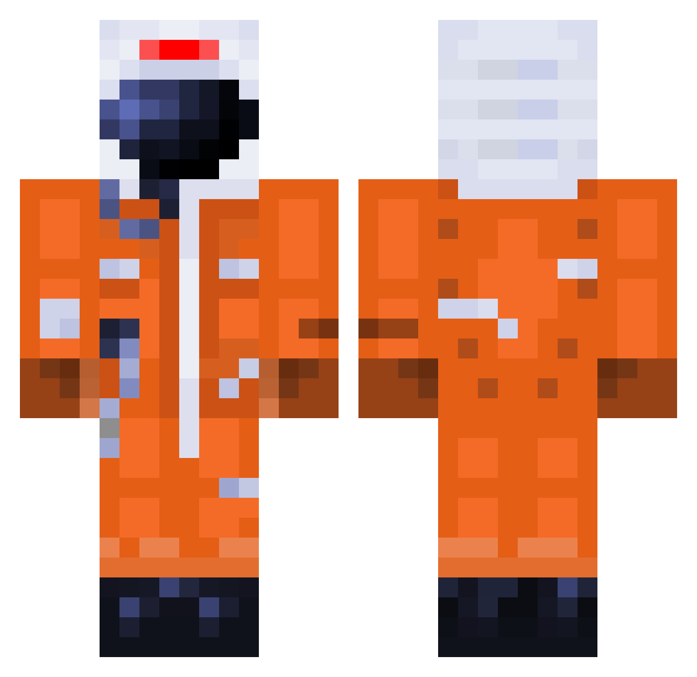 Sketchy_M8 Minecraft skin, front and back view