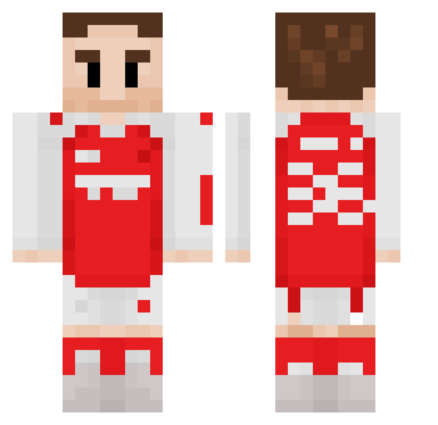 fxraaz Minecraft skin, front and back view