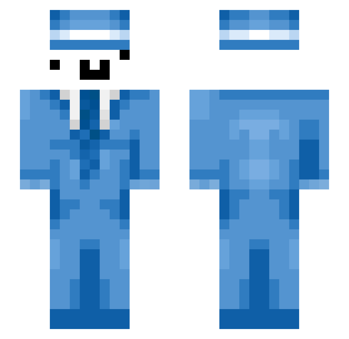 Gkdenz122 Minecraft skin, front and back view