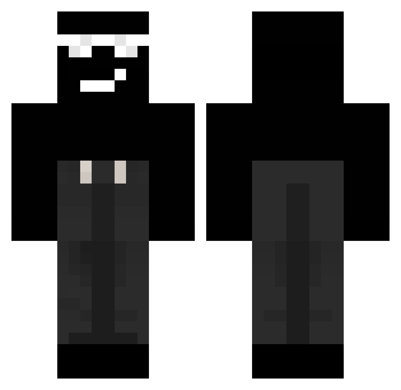seTeee Minecraft skin, front and back view