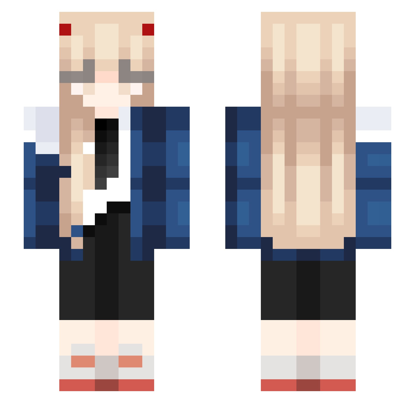 zumar1 Minecraft skin, front and back view
