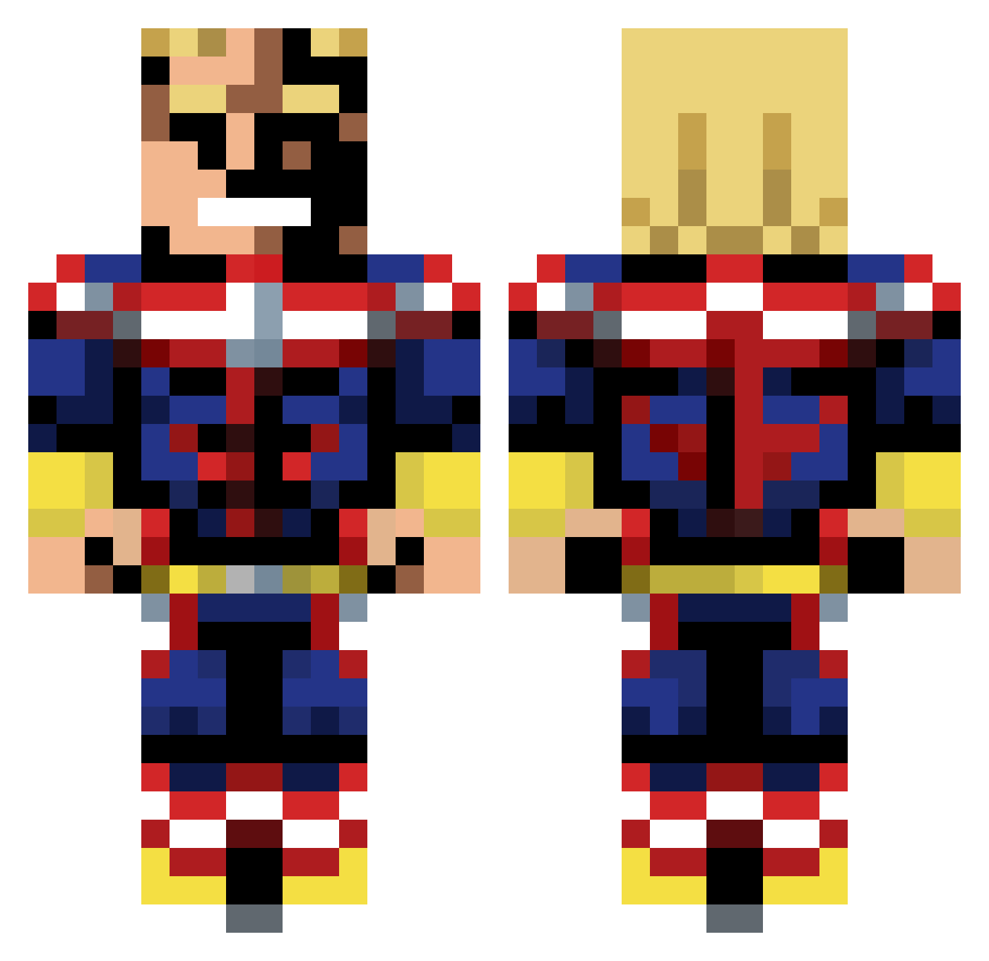 MasterAsh905 Minecraft skin, front and back view