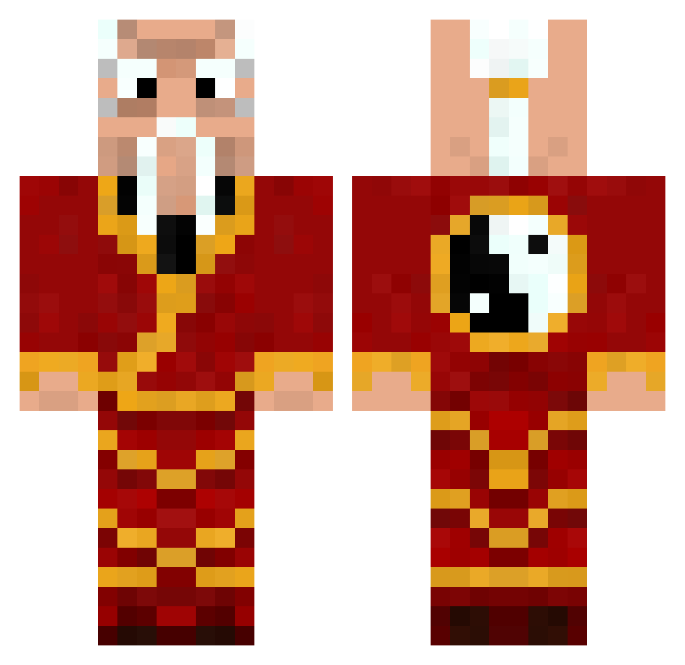 gou_shi_pen_wu Minecraft skin, front and back view