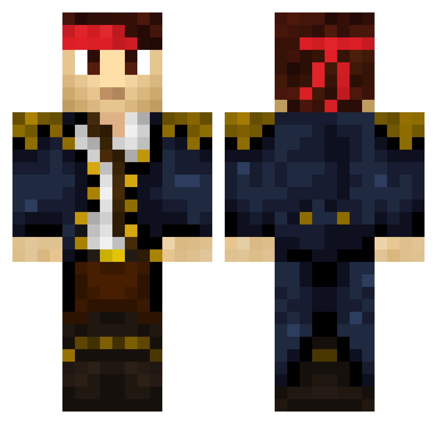 LordJaruuk Minecraft skin, front and back view
