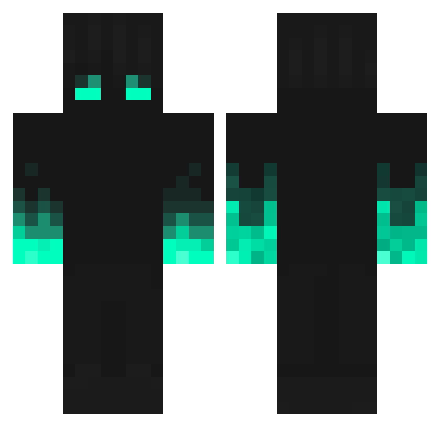 Dinamo1 Minecraft skin, front and back view