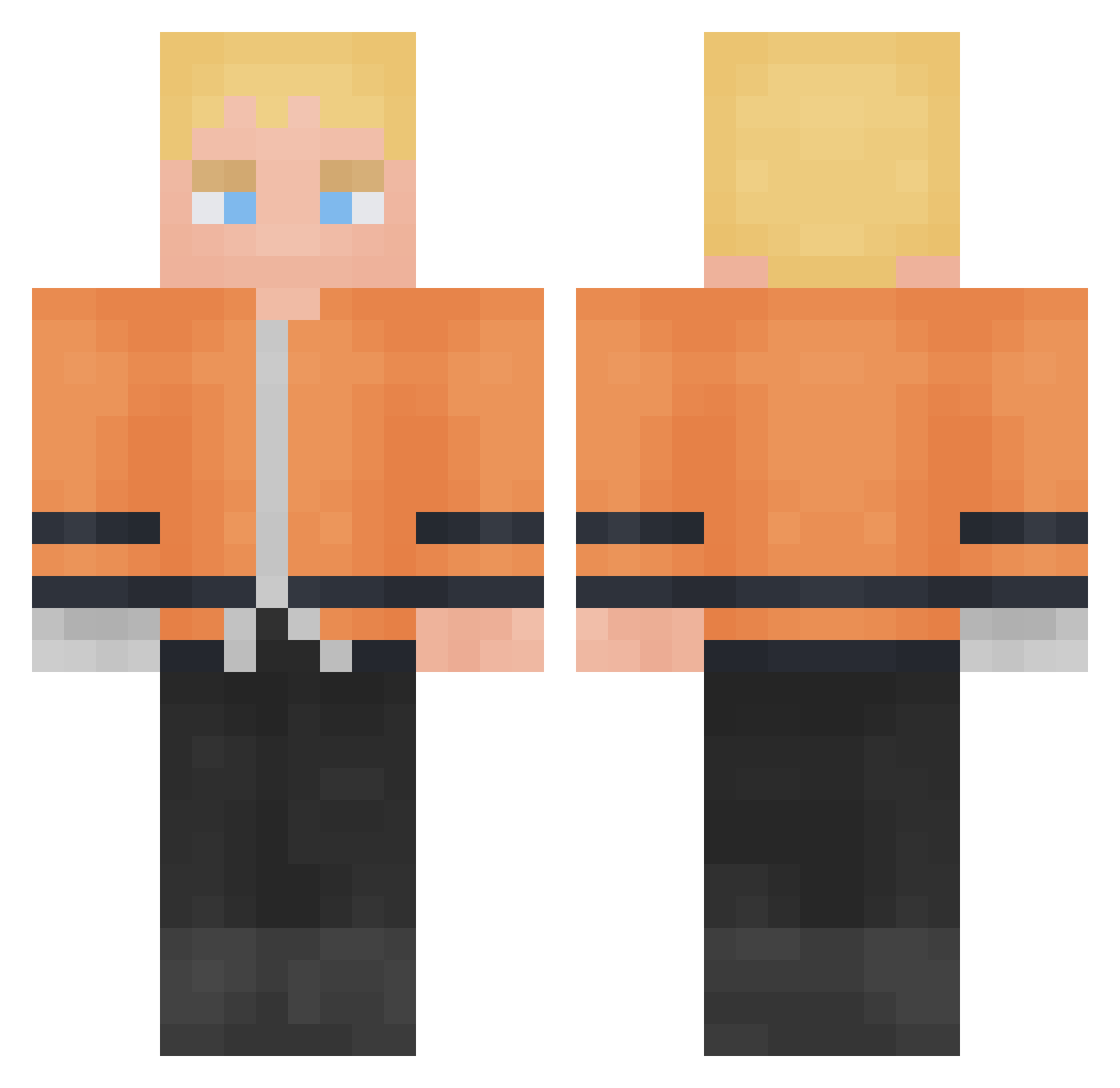 SmirnoffSlurper Minecraft skin, front and back view