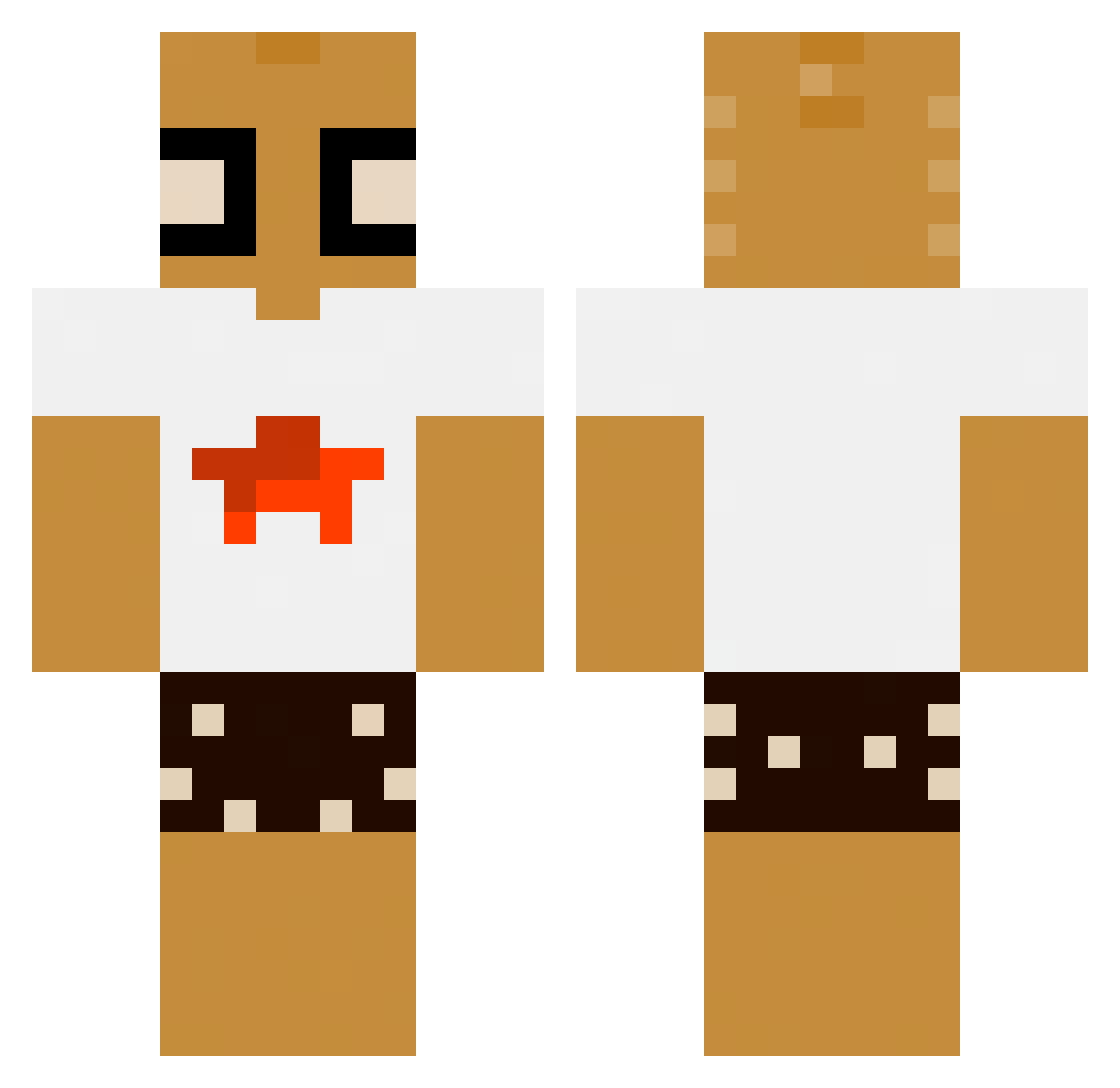 RaPaaWasytil Minecraft skin, front and back view