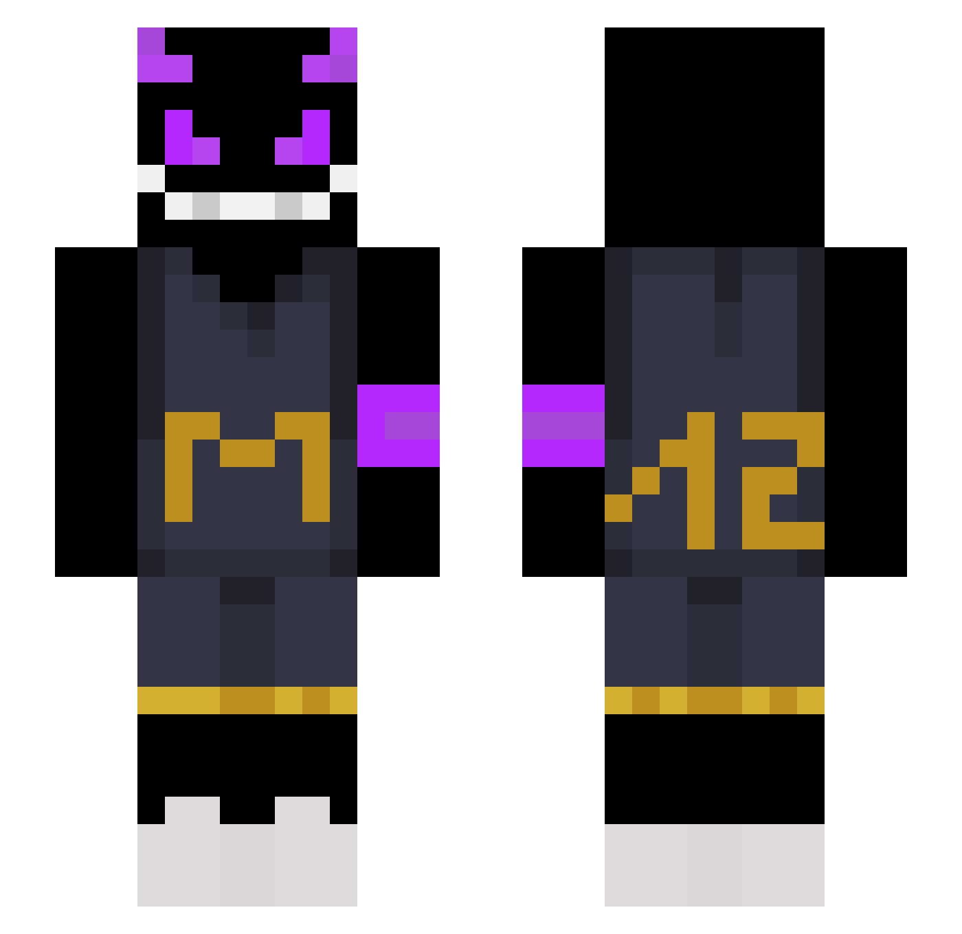 bqlioolegrand Minecraft skin, front and back view