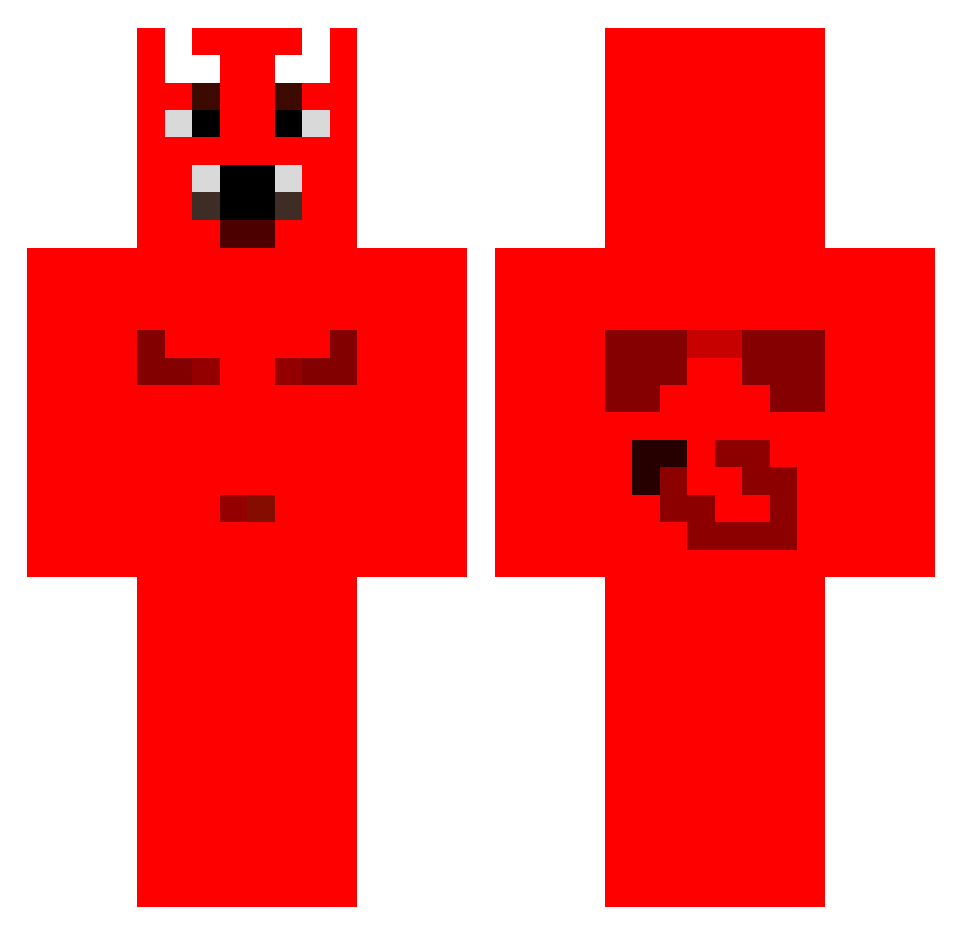 kxtay Minecraft skin, front and back view