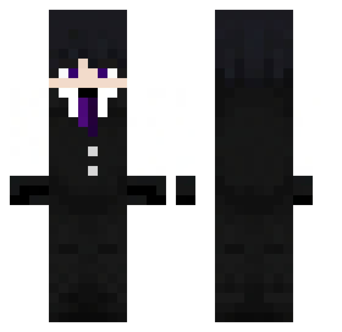 rouge2012 Minecraft skin, front and back view