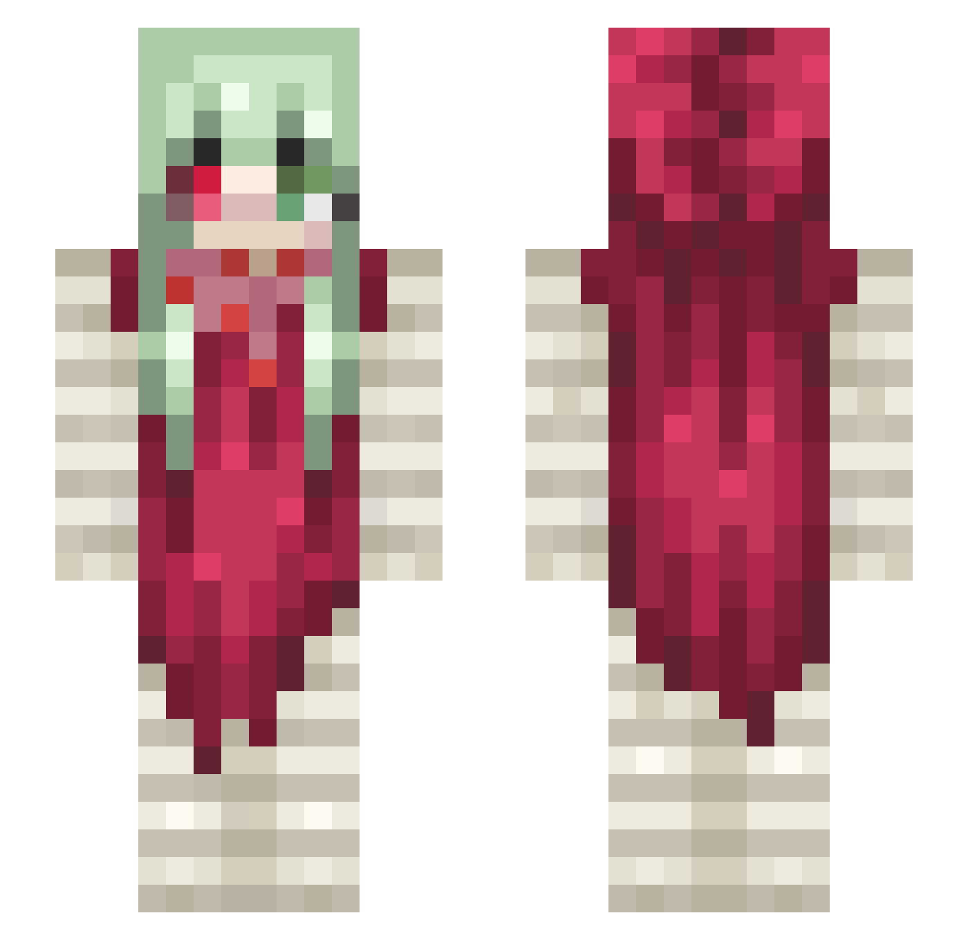 San_Marino Minecraft skin, front and back view