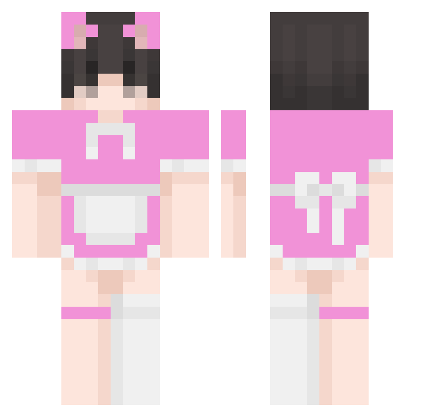 kwwuq Minecraft skin, front and back view