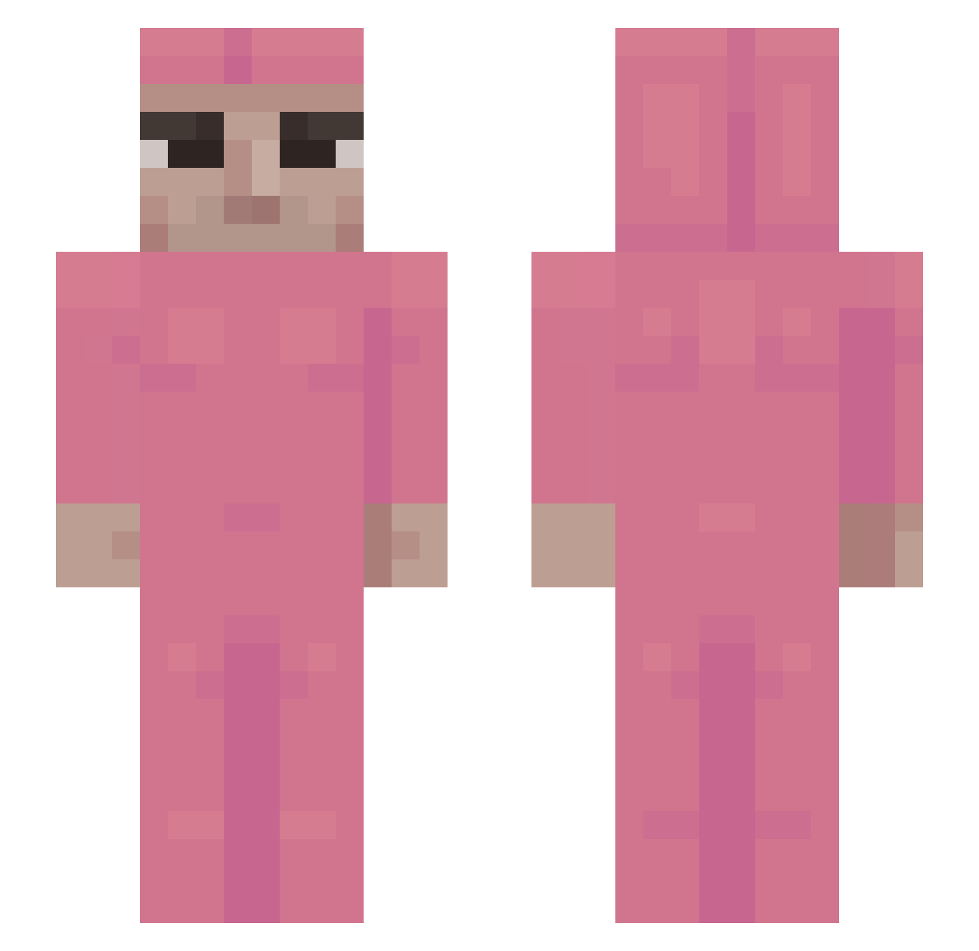 propylhexedrine Minecraft skin, front and back view