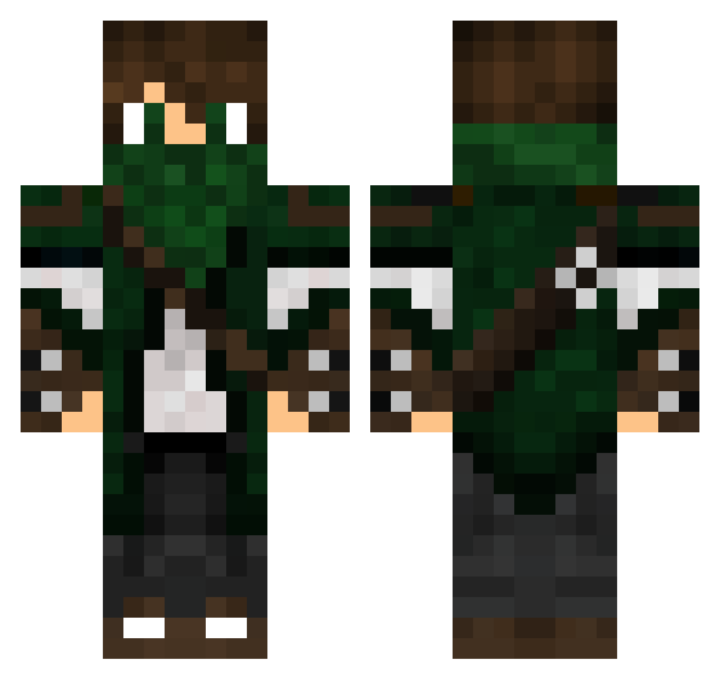 canyouisnt Minecraft skin, front and back view