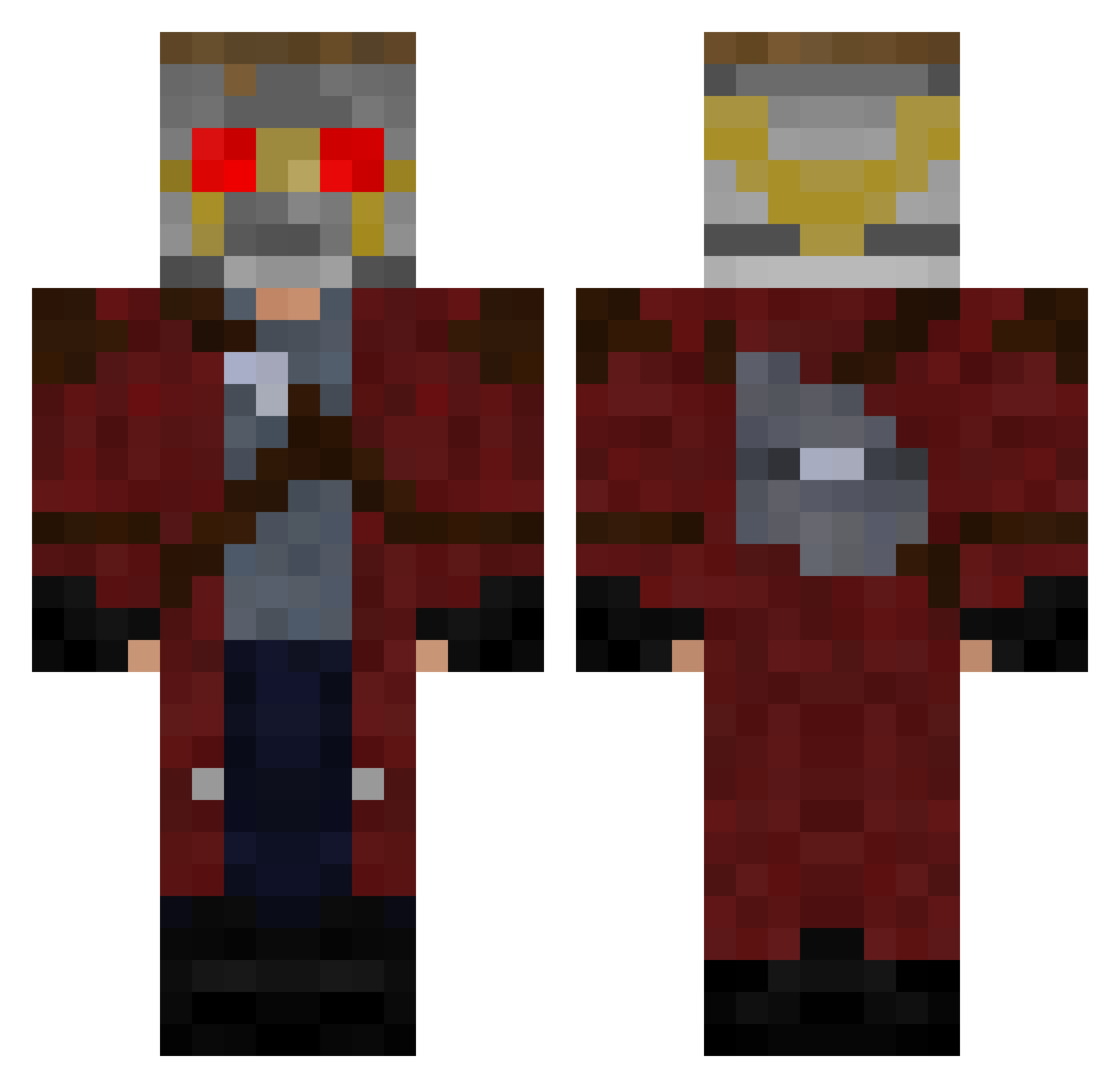 BielfreestepaG Minecraft skin, front and back view