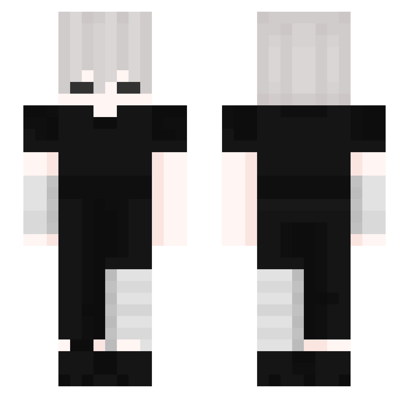 tsoporan Minecraft skin, front and back view