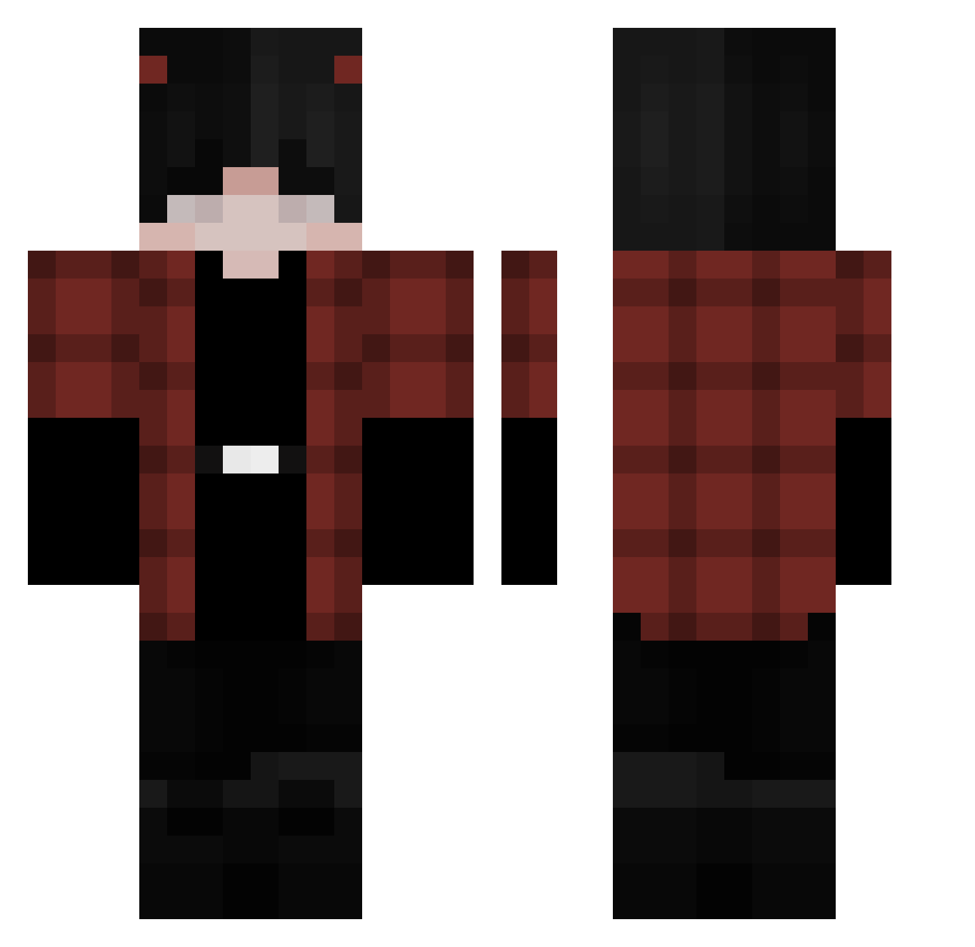 Xx_DGG_X Minecraft skin, front and back view