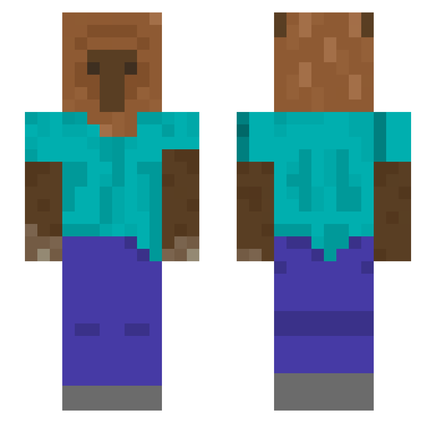 gagaga11_26 Minecraft skin, front and back view