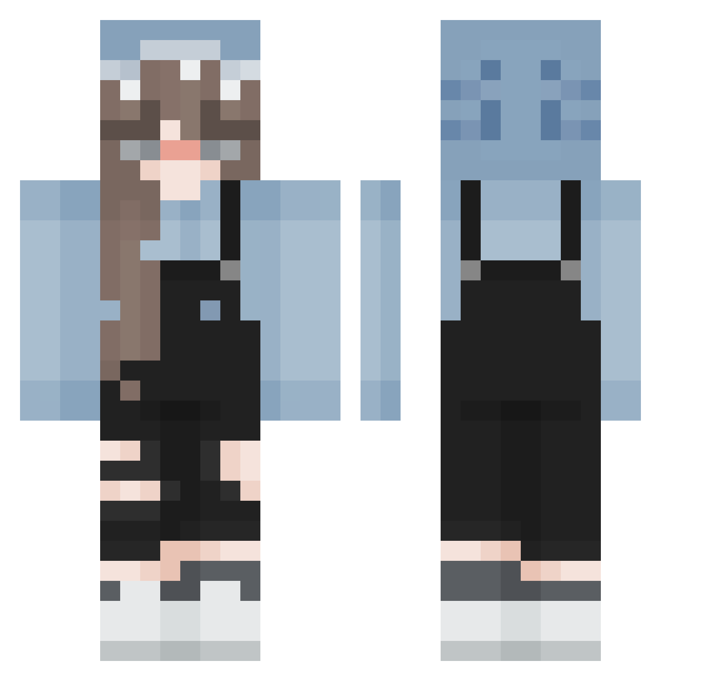 Sundo11 Minecraft skin, front and back view