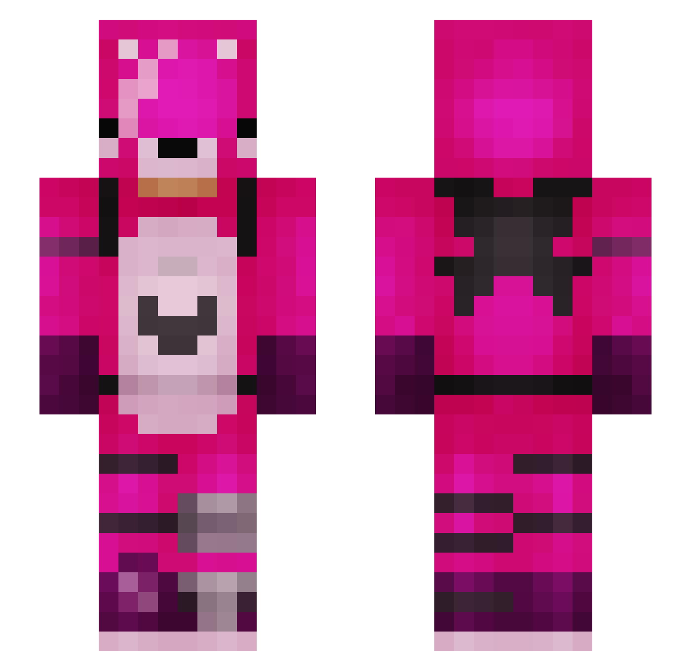 MilkyWayImBlunt Minecraft skin, front and back view