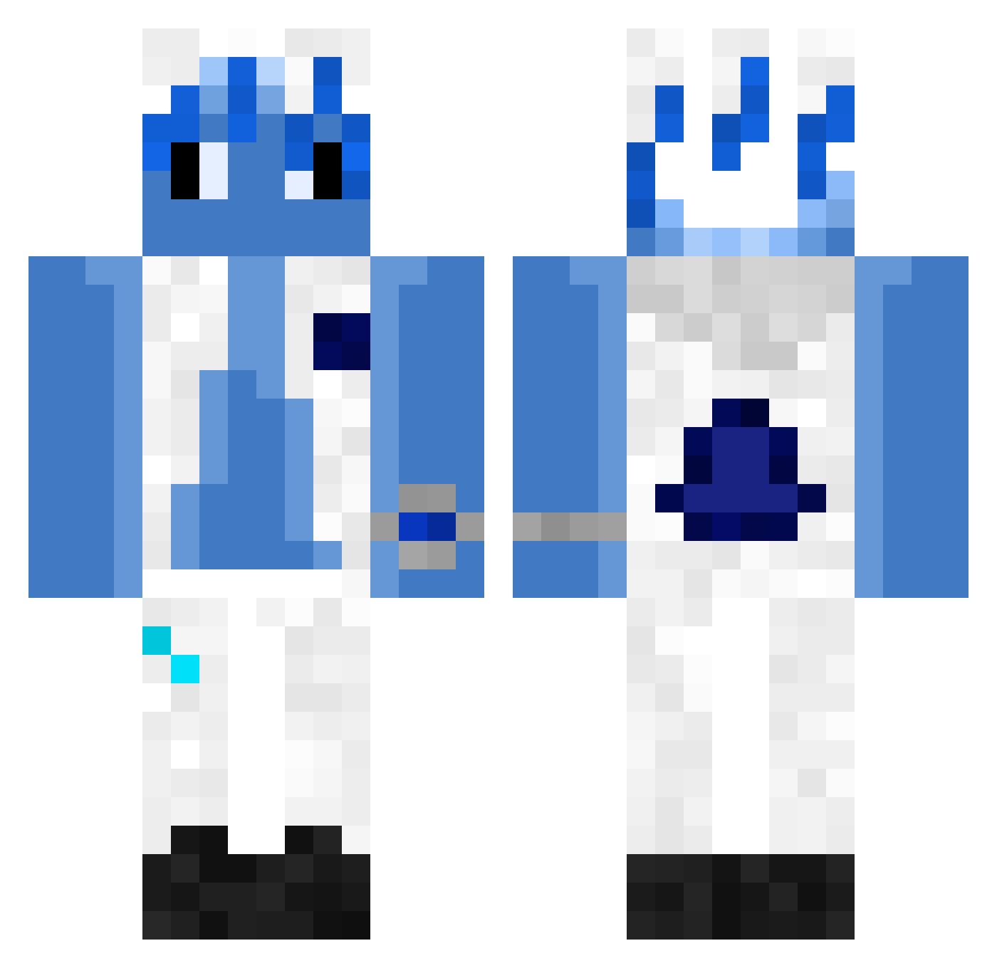 The_imposter69 Minecraft skin, front and back view