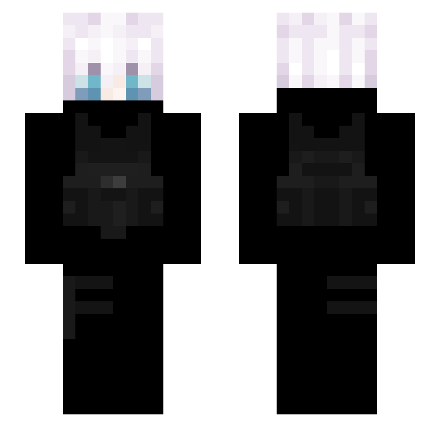Snow_Shadow Minecraft skin, front and back view
