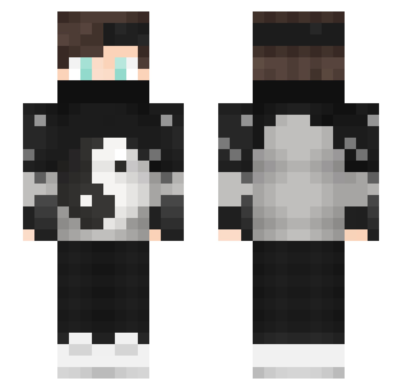 FukushimasJunge Minecraft skin, front and back view