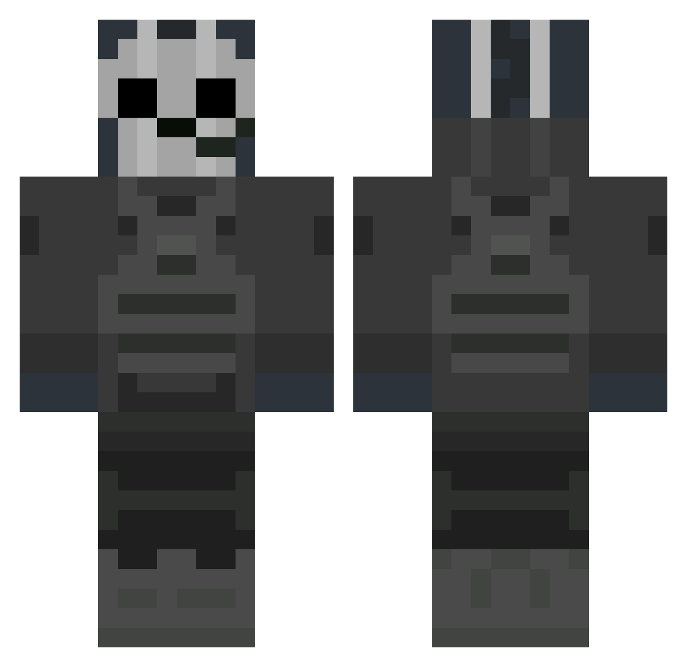 Apricotrot Minecraft skin, front and back view