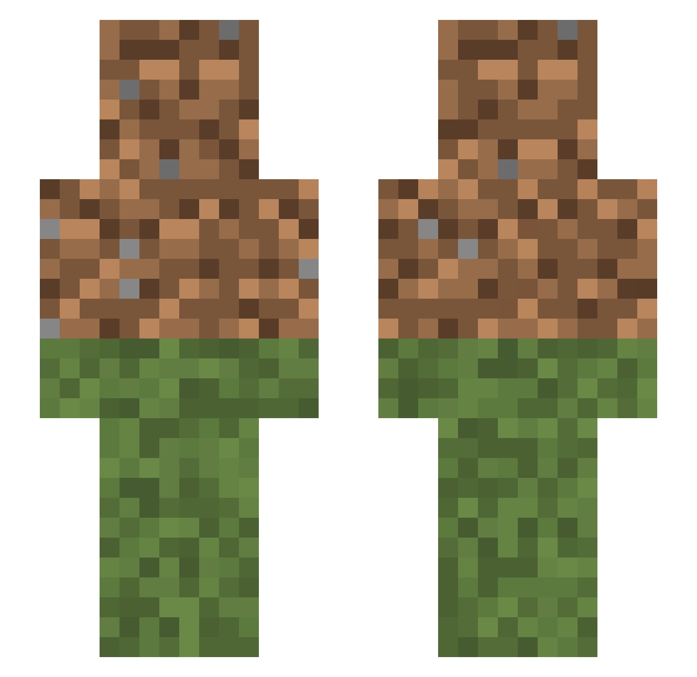 _I___ Minecraft skin, front and back view