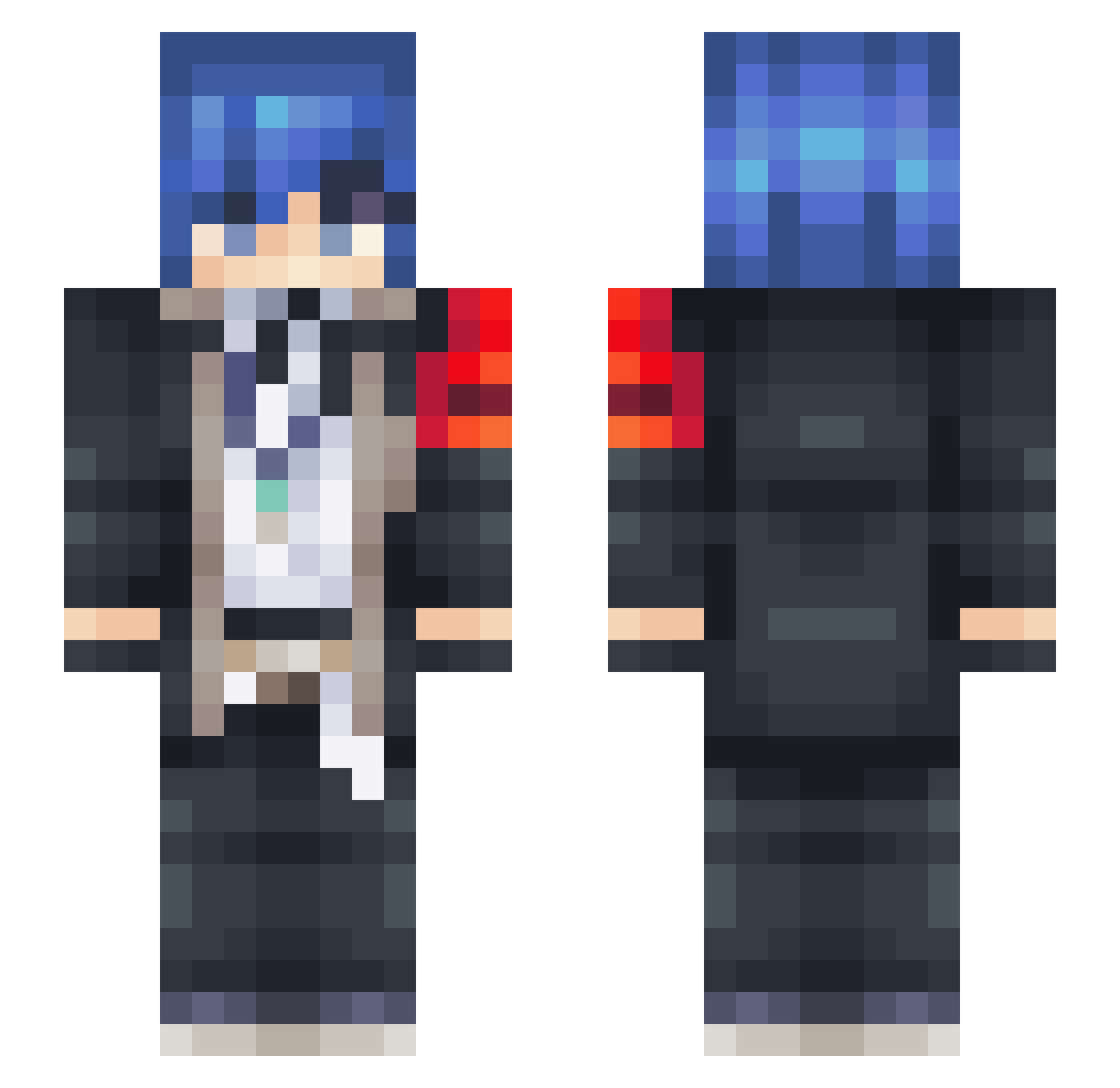 pandaGG5346 Minecraft skin, front and back view