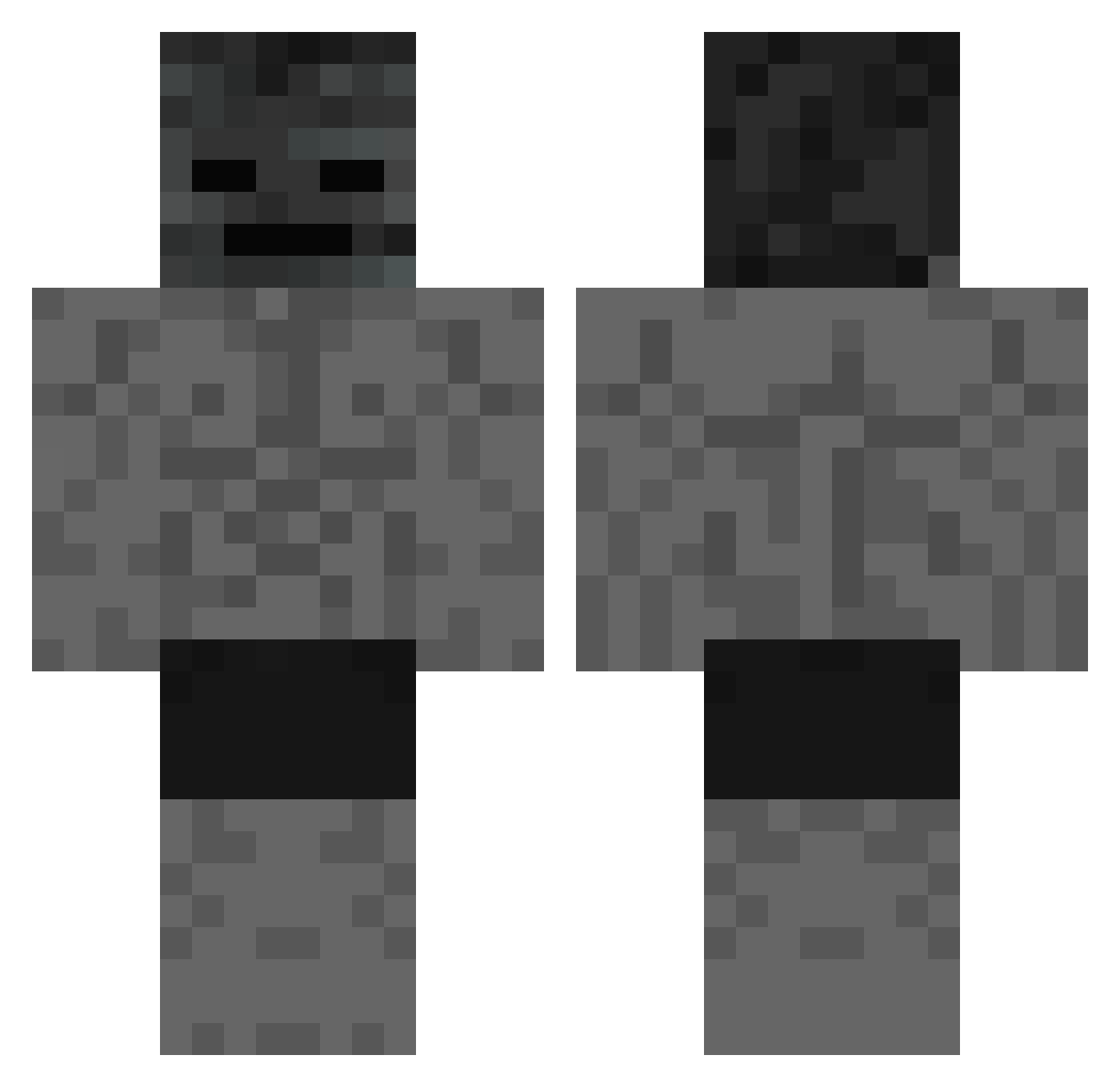 wedrodri Minecraft skin, front and back view