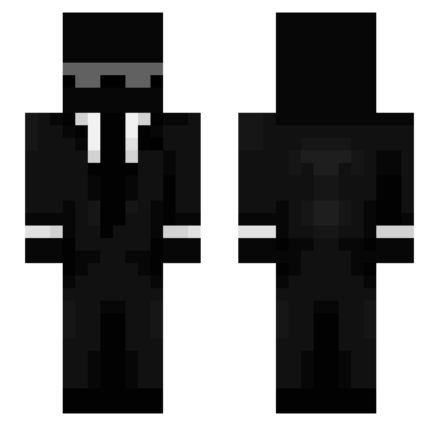 ddlkorea Minecraft skin, front and back view