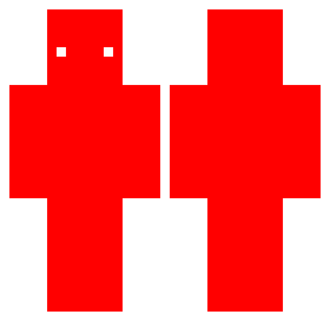 Plka_02 Minecraft skin, front and back view
