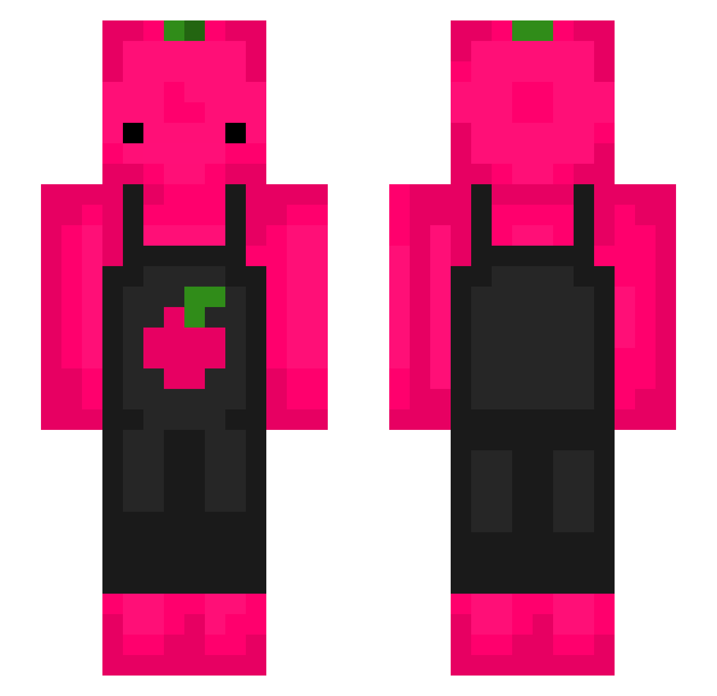 Duckw0rth_ Minecraft skin, front and back view